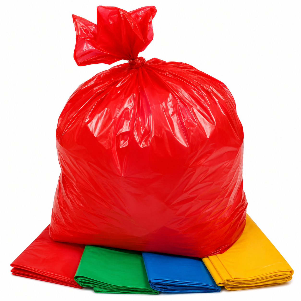 Bolsa roja brillante y colores vibrantes Bolsas para Clasificación de Residuos 100 x 130 cm Color Rojo - Imagen 1
