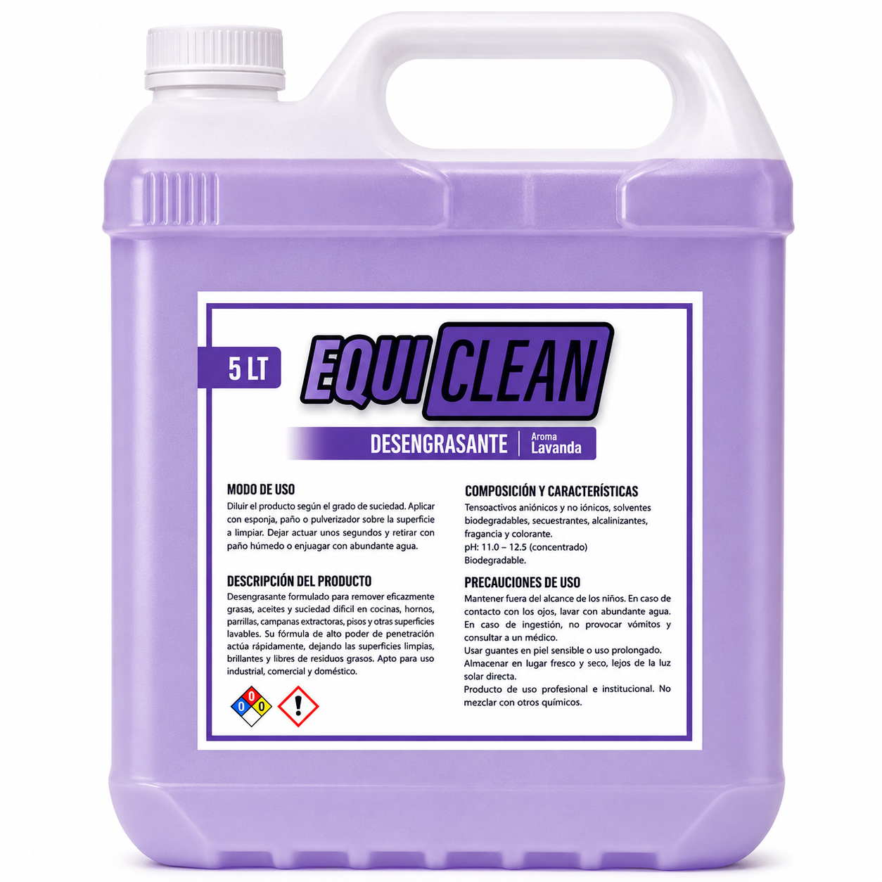 Desengrasante Industrial 5 Lt. Equi Clean Desengrasante Industrial 5 LT - Imagen 1