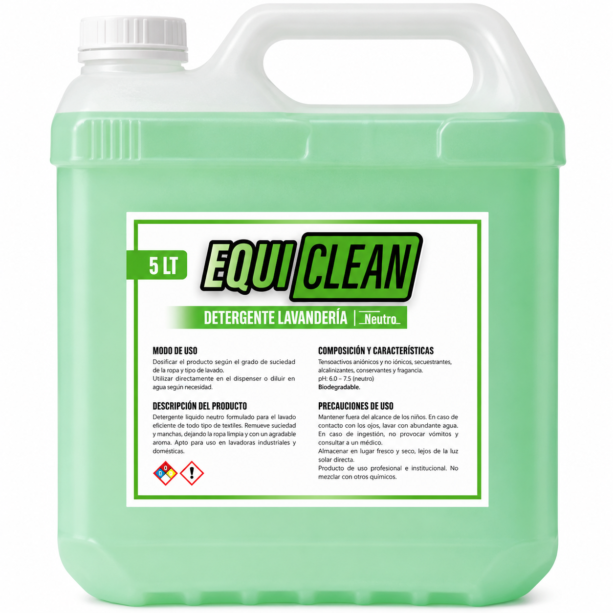 Detergente Lavandería Industrial 5 Lt Detergente Lavandería Industrial 5 LT - Imagen 1