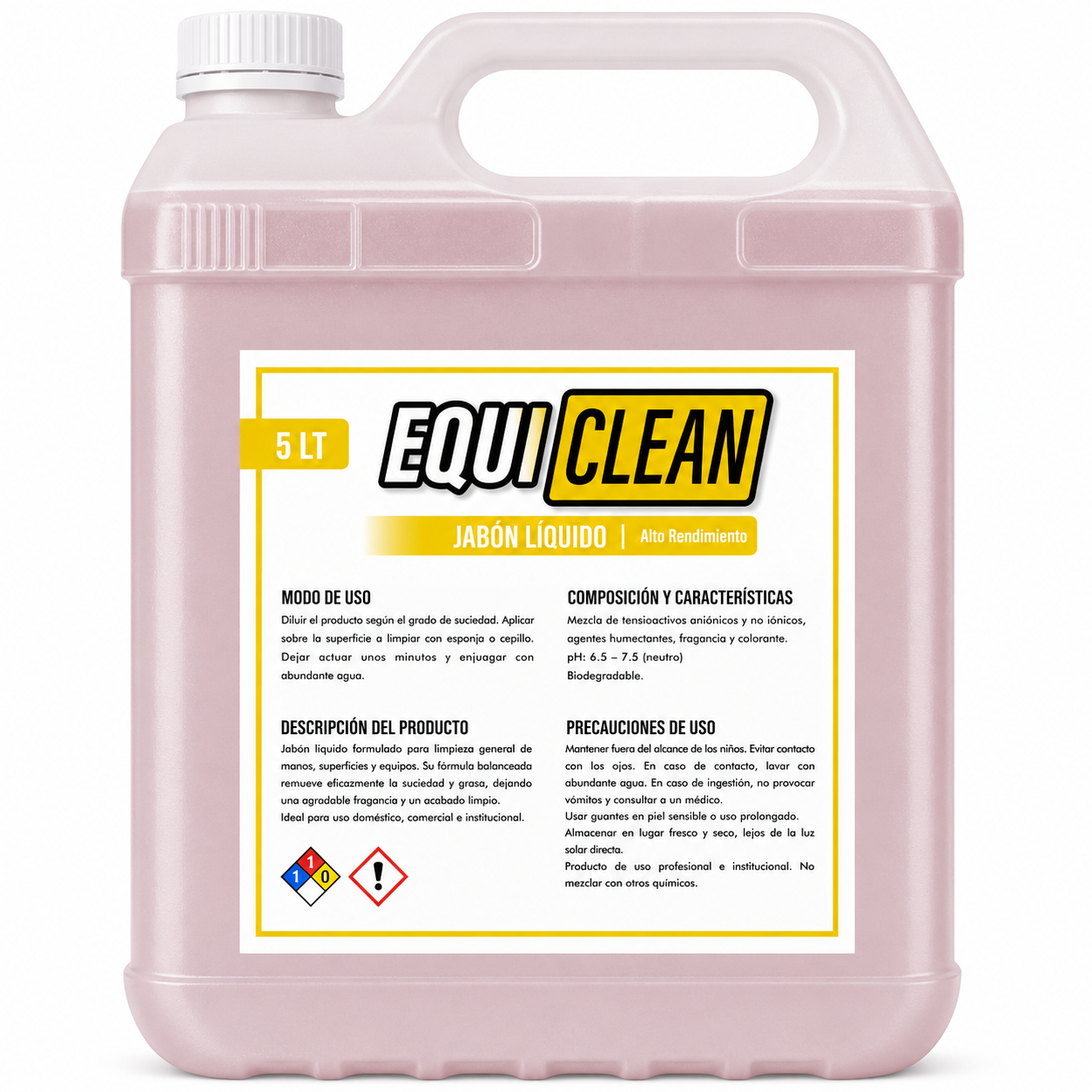 Jabón Líquido Industrial 5 Lt. Equi Clean Jabón Líquido Industrial 5 LT - Imagen 1
